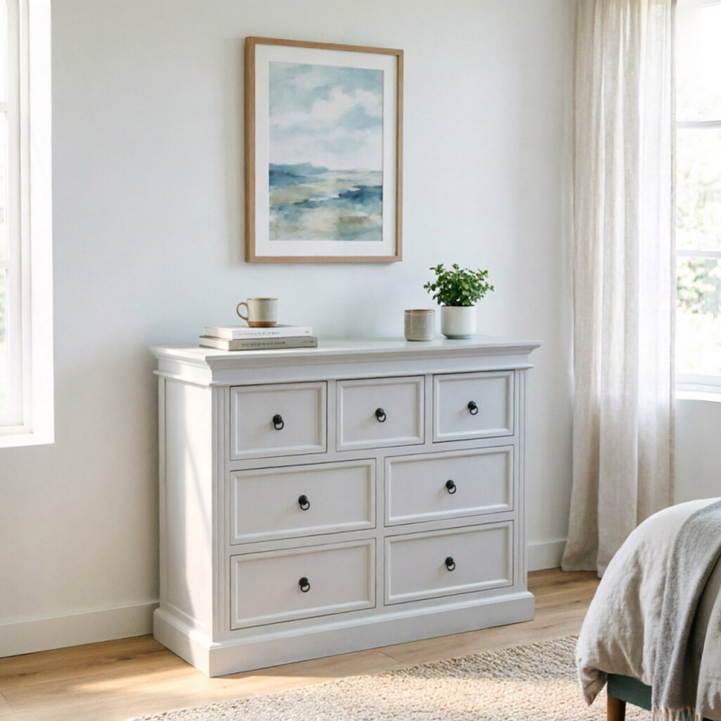 White 3+2  Dresser